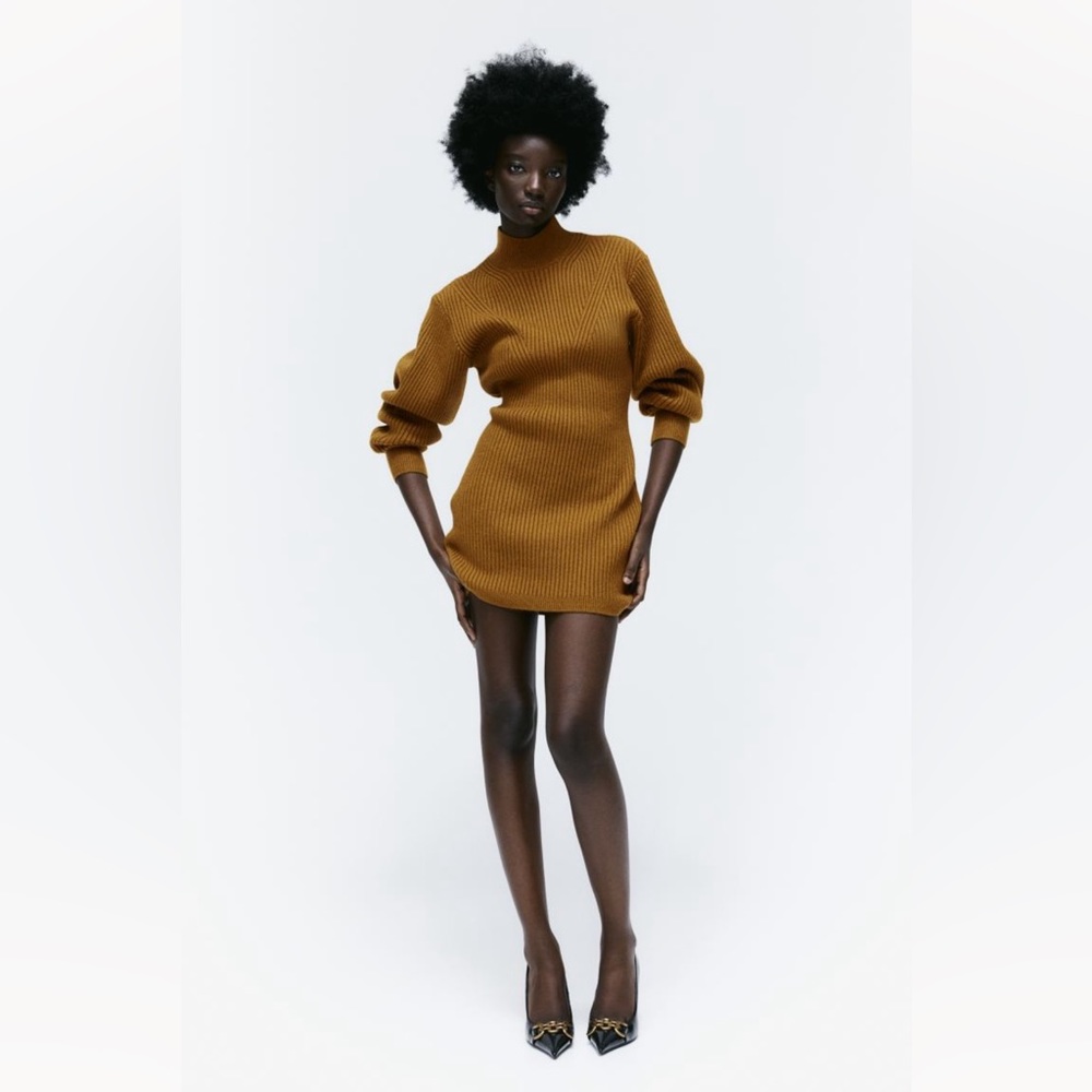 NWT H&M MOCK TURTLENECK SWEATER DRESS SIZE XS